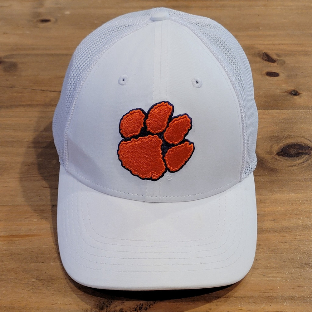 Clemson Tigers Nike Hat Cap One Size Flex Fit White Legacy91 Dri-Fit